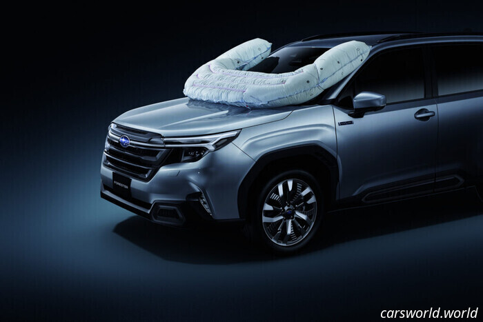 El Nuevo Airbag Subaru Atrapa A Los Ciclistas Antes Que El Parabrisas | Carscoops
